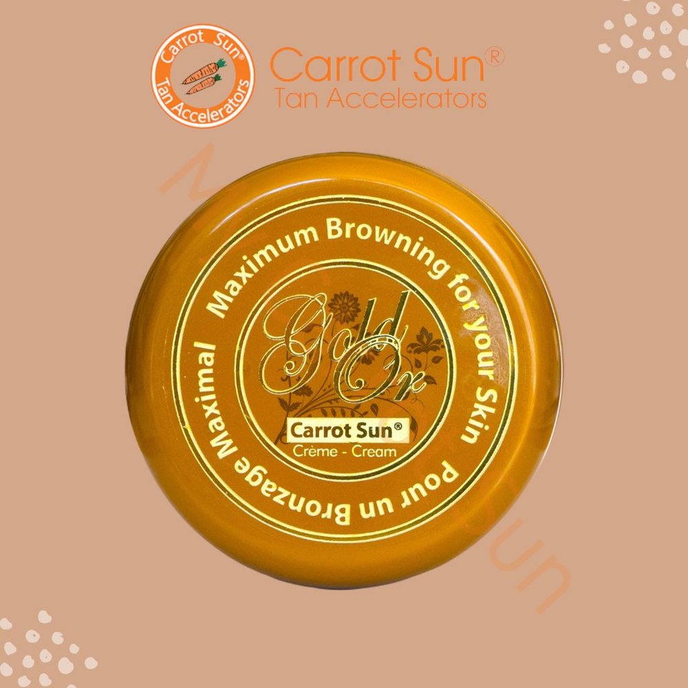 Carrot Sun Tan Accelerator Gold Cream with Almond Oil and L-Tyrosine